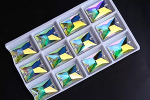 높은 품질 플랫 다시 사각형 라인 석 바느질 오스트리아 라인 석 의류 액세서리 - Product Image 6