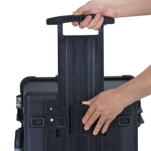 MJ5013 Black <strong>Large</strong> Plastic Toolcase Carry <strong>on</strong> IP67 Waterproof Instrument Equipment Carrying Plastic Hard <strong>Tool</strong> Case with <strong>Wheels</strong> - Product Image 6
