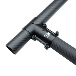 RJXHOBBY RJX 30mm to 30mm T-joint adapter for multirotor <b>drones</b> aluminum T-shaped fixing base carbon tube connector - Product Image 3