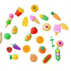 X920 – Nouveauté ! Ensemble de mini-gommes scolaires mignonnes en forme d'animaux, de fruits et de nourriture pour enfants – Cadeaux de papeterie pas chers - Product Image 2