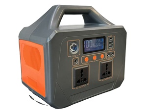 Station d'alimentation portable avec contrôle MPPT, générateur solaire extérieur 500W, prises AC 110V/220V, onde sinusoïdale pure, batterie au lithium, type C - Product Image 1