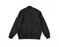 Veste coupe-vent unisexe noire imperméable personnalisée avec boutons-pression, respirante, décontractée et tendance, pour les marchés UE et USA, commande en gros