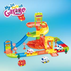 <span class=keywords><strong>My</strong></span> First - Parking <span class=keywords><strong>Garage</strong></span> Assembler Toy <span class=keywords><strong>Car</strong></span> Track Set avec 4 voitures à roue libre Hélicoptère Pretend Play Parking Lot Fun - Product Image 2