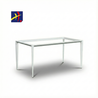 Cadre de bureau électrique blanc moderne et durable, réglable en hauteur, pieds de table en acier, mobilier de poste de travail réglable