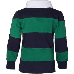 Maglie <span class=keywords><strong>da</strong></span> Rugby lavorate a maglia in maglia di cotone a righe con stampa <span class=keywords><strong>e</strong></span> ricamo del Logo a maniche lunghe <span class=keywords><strong>da</strong></span> uomo personalizzate - Product Image 2