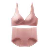 Soutien-gorge personnalisé avec grandes coussinets, sans coutures, adhésif, pour grandes tailles, avec bralette sans coutures et culotte assortie