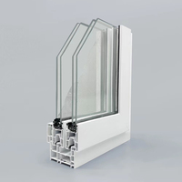 Ventana Abatible de PVC con Diseño Colonial para Casa o Villa en Florida, EE. UU., Resistente a Huracanes, con Mosquitera, Marca CHANGYI