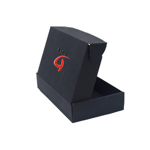 Nhà Máy Sản Xuất Tùy Chỉnh Thiết Kế Thủ Công Màu Đen Giấy Có Thể Gập Lại Sóng Bao Bì Vận Chuyển Bưu Phẩm Hộp Với Biểu Tượng Tùy Chỉnh - Product Image 2