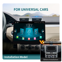 KLYDE Écran multimédia de tableau de bord de 12.2 pouces pour voiture universelle Android Auto Carplay Android 12 Navigation autoradio