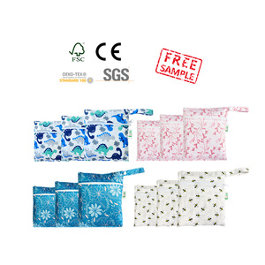 Bolsa de carrinho molhado, bolsa com estampa molhada, dobrável, portátil, à prova d' água, saco de bebê, molhado, para natação - Product Image 2