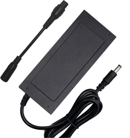 Chargeur 36V2A DC2.1, prise EU, chargeur de scooter électrique en plastique, cordon d'alimentation, accessoires