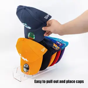 Acrylic Hat Organizer for Baseball Caps Hat Display Stand Baseball Hat Storage Organizer