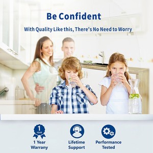 Hệ thống lọc nước uống dưới bồn rửa <span class=keywords><strong>3</strong></span> giai đoạn bao gồm bộ lọc thay thế 10 "<span class=keywords><strong>PP</strong></span> 5um khối carbon & Bộ lọc carbon nội tuyến - Product Image 3