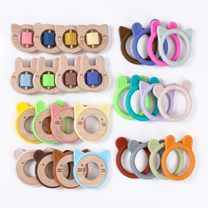 <span class=keywords><strong>Anneau</strong></span> <span class=keywords><strong>de</strong></span> <span class=keywords><strong>dentition</strong></span> en bois et silicone pour bébé, jouet <span class=keywords><strong>de</strong></span> <span class=keywords><strong>dentition</strong></span> pour nourrisson, motif <span class=keywords><strong>Lion</strong></span>, sans BPA, qualité alimentaire, 0-12 mois, personnalisable - Product Image 1
