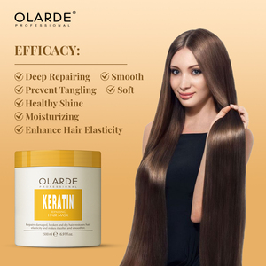 <span class=keywords><strong>Masque</strong></span> capillaire à la kératine et au collagène tendance, réparateur pour cheveux abîmés et colorés, <span class=keywords><strong>masque</strong></span> capillaire OLarde pour usage quotidien à domicile - Product Image 4