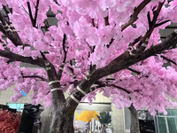 Nouveaux produits, grand arbre fleuri, 3,6 m de haut et 6 m de large, cerisier artificiel pour la décoration intérieure