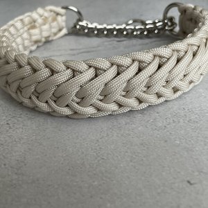 Braided Paracord Pet Custom Luxury Personalized Bling Adjustable Chain <strong>Collar</strong> Gold airtag <strong>Camera</strong> 25mm Webbing <strong>Dog</strong> <strong>Collar</strong> - Product Image 4
