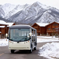 Autobús Turístico Eléctrico de Cuatro Ruedas Personalizable Con/Sin Puertas, 23 Asientos, 30 km/h, Autonomía de 85-105 km para Turistas