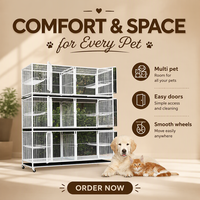 Vente en gros : Cage Geshifeng Factory Group avec cloison intégrée, maison pour oiseaux, chat, chien, chiot, chaton