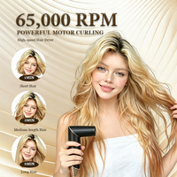 Styler multifonction 5 en 1 : Sèche-cheveux, fer à boucler automatique, baguette à boucler, brosse ronde ionique volumisante
