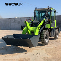 Chargeur sur pneus diesel compact chinois 600 kg 800 kg 1000 kg Mini chargeur sur pneus avec godet 4 en 1
