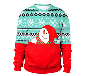 Suéter Navideño Feo Personalizado de Punto de Poliéster para Hombre, de Manga Larga, Transpirable, de Secado Rápido, con Dibujos Animados, para las Fiestas de Otoño de <span class=keywords><strong>2021</strong></span> - Product Image 4