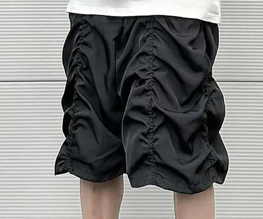 Hoge Kwaliteit Zomer Custom Ademende Polyester Sport Effen Blanco Nylon Trekkoord Oversized Heren Shorts