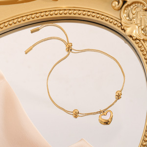 Colgante de corazón de acero de titanio, collar <span class=keywords><strong>y</strong></span> pulseras de <span class=keywords><strong>amor</strong></span> de <span class=keywords><strong>Amistad</strong></span>, conjuntos de joyería para mujer - Product Image 6
