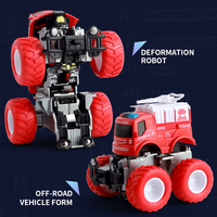 Véhicule militaire de style char, jouet durable à friction, transformable par collision, véhicule tout-terrain pour enfants, jeu en extérieur