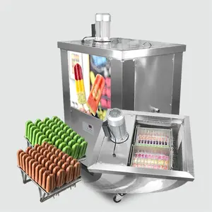 Saat başına 240-320 adet yüksek üretim paslanmaz çelik buz pop çubuk yapma makinesi/buz lolly makinesi