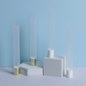 Wholesale Custom Transparent Lip Balm Squeeze <b>Tubes</b> with Soft <b>Plastic</b> Lid Custom Sizes and Colors for Skin Care - Product Image 4