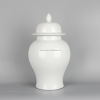 J124 Pot de gingembre blanc en porcelaine autre décoration d'intérieur vase minimaliste pot de fleurs décoration pour mariage