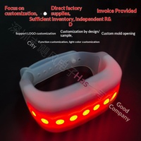 Bracelet LED Lumineux Télécommandé DMX à Commande Vocale Portée 2000m pour Concerts et Bars - Magie Interactive - Couleurs Vives Réponse Rapide