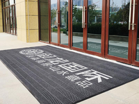 Tapis d'entrée personnalisé avec logo Chevron moderne, pour intérieur et extérieur, résistant au trafic intensif, grattoir, antidérapant, imperméable, pour bureau