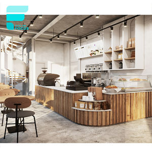 Teh Susu Toko Mebel Toko Perlengkapan Kopi Dekorasi Cafe Informasi Tentang Cafe Furniture Meja untuk Restoran Cafe 3D Desain - Product Image 6