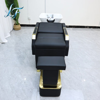 Fauteuil de lavage de cheveux et de massage du dos le mieux noté, lit de shampoing avec bassin et évier – Liquidation