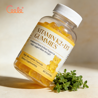 Gummies de Vitamine D3 K2 et Calcium à Faible Teneur en Sucre : Complément pour des Os Sains, une Flexibilité Articulaire et un Système Immunitaire Renforcé - Gummies VITAMINE K2+D3