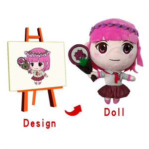CE personalizado de juguete de dibujos animados Anime Plushie Animal bajo MOQ fabricante de tela de algodón de diseño personalizado juguetes de peluche - Product Image 3