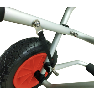 Chariot de transporteur de canoë de kayak en aluminium de sortie d'usine 2 roues libres plates pour le transport de surf 100kg OEM personnalisable - Product Image 6