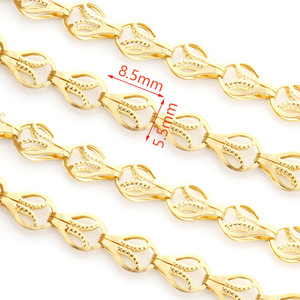 Chaîne en acier inoxydable à motif queue de phénix, plaquée or, accessoires vestimentaires, bijoux pour femmes, chaîne faite à la main H1564 - Product Image 3