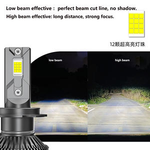 ไฟหน้า LED 240W W H85 H7 H1ชุดฟื้นฟูไฟหน้าแบบไม่มีข้อผิดพลาดในการ24000LM สำหรับฟอร์ดโฟกัส - Product Image 3