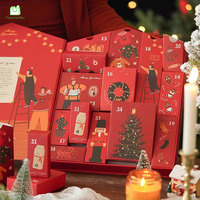 Boîte à surprise de Noël personnalisée avec fermeture magnétique, en papier artistique rigide, vide, pour cadeaux de fêtes