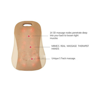 ผู้ขายร้อน3D กลับเบาะนวด14หัวนวดราคาถูก Muti-ฟังก์ชั่น Shiatsu เบาะนวดไฟฟ้า - Product Image 5