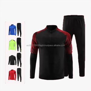 Nuevo Conjunto de Uniforme de Fútbol de Manga Larga, Sudadera con Media Cremallera, Chaqueta de Invierno, Pantalones Deportivos Transpirables Estampados Unisex, Uniforme de Equipo - Product Image 1