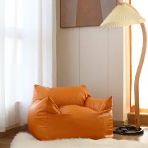 Salon moderne salon simple petit tatami détachable en cuir PU canapé paresseux chaise pour enfants