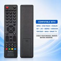 Télécommande de remplacement pour Impex STAR TRACK STARLIFE SAT JVC Geepas VIDEOCON Tokyosat NIKAI Smart TV