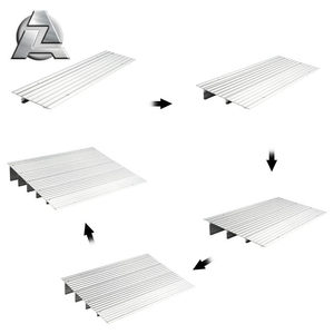 <span class=keywords><strong>Rampe</strong></span> de seuil de porte en aluminium métallique portable et mobile à grande capacité de charge pour fauteuils roulants, portes, <span class=keywords><strong>marches</strong></span>, escaliers - Product Image 2