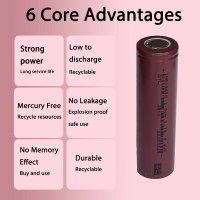 Batterie lithium haute capacité DTL NC18650 2000mAh 3C pour banque d'alimentation et appareils électroménagers intelligents