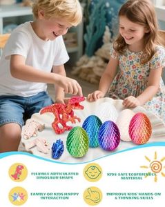 2-mảnh thiết lập 3D in đông lạnh khủng long trứng bộ xương linh hoạt khớp nối khớp nhựa động vật thần tài đồ chơi giáo dục jinccai - Product Image 5