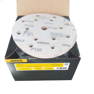 Disco de Lijado de Óxido de Aluminio <span class=keywords><strong>Mirka</strong></span> Gold de 6 Pulgadas y 15 Agujeros con Respaldo de Velcro para Pulir Superficies de Automóviles, Muebles y Mármol - Product Image 4